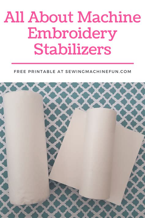 Printable Embroidery Stabilizer